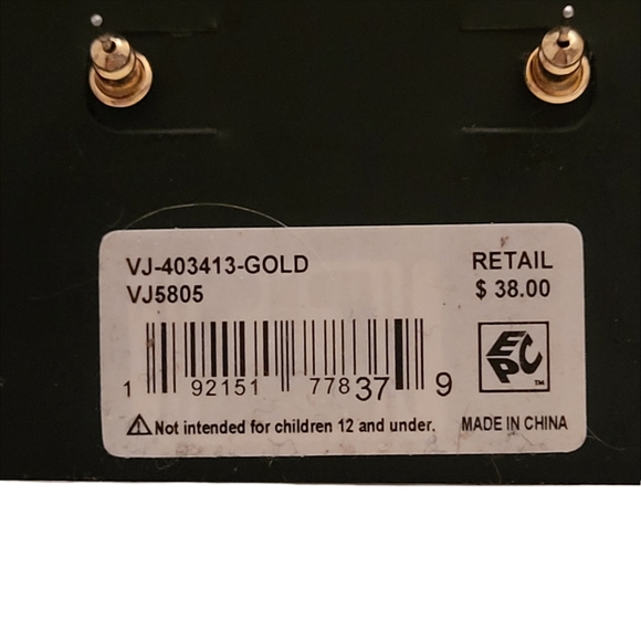 Vince Camuto Goldtone Cushion Cut Crystal & Pave Stone Stud Earrings - Picture 7 of 9